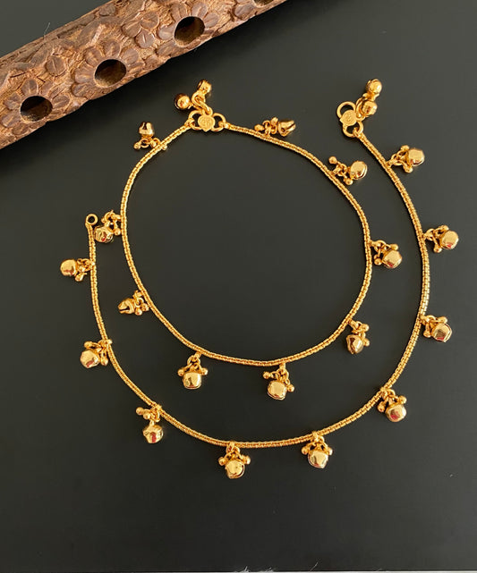 Antique gold tone anklets set dj-53186