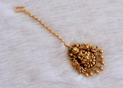Antique gold tone lakshmi tikka dj-52985