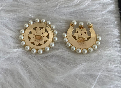 Gold tone precious kemp-green sun moon hair jewel dj-45728