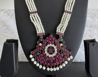 Black finish AD precious kemp pearl peacock haar Dj-52301