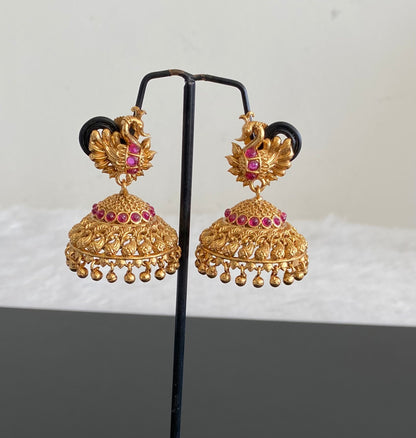 Matte Finish Kemp Swan Jhumkka DJ28745