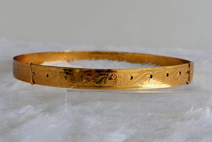 Gold tone floral waist band Dj-52188