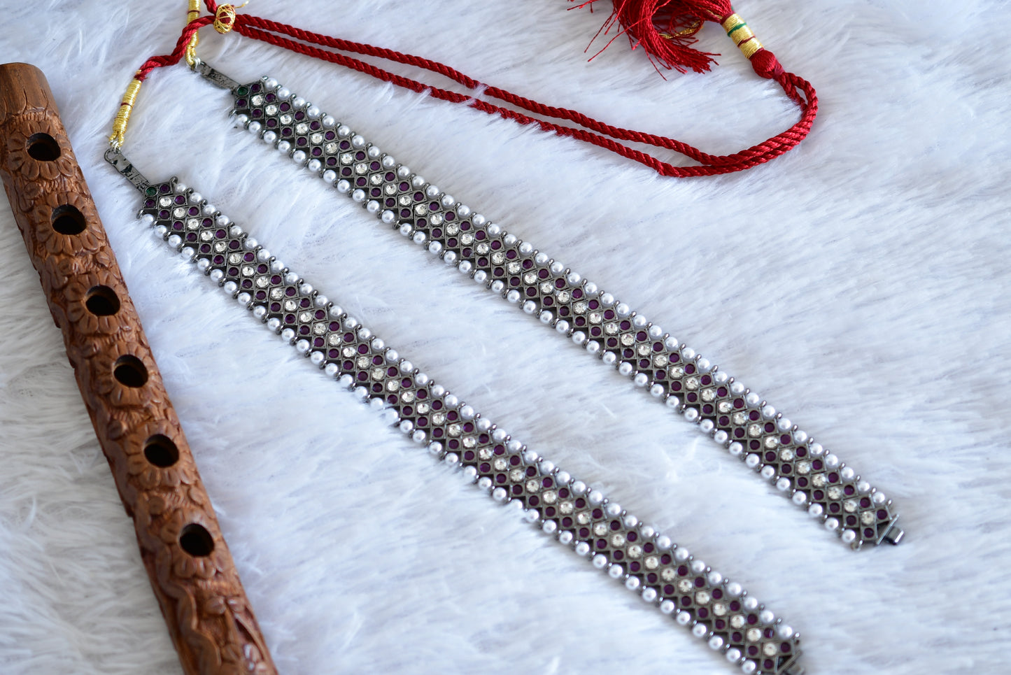 Black finish AD precious kemp haar strip for pendants Dj-52536