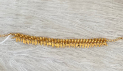 Gold tone elakka thali choker necklace dj-54548