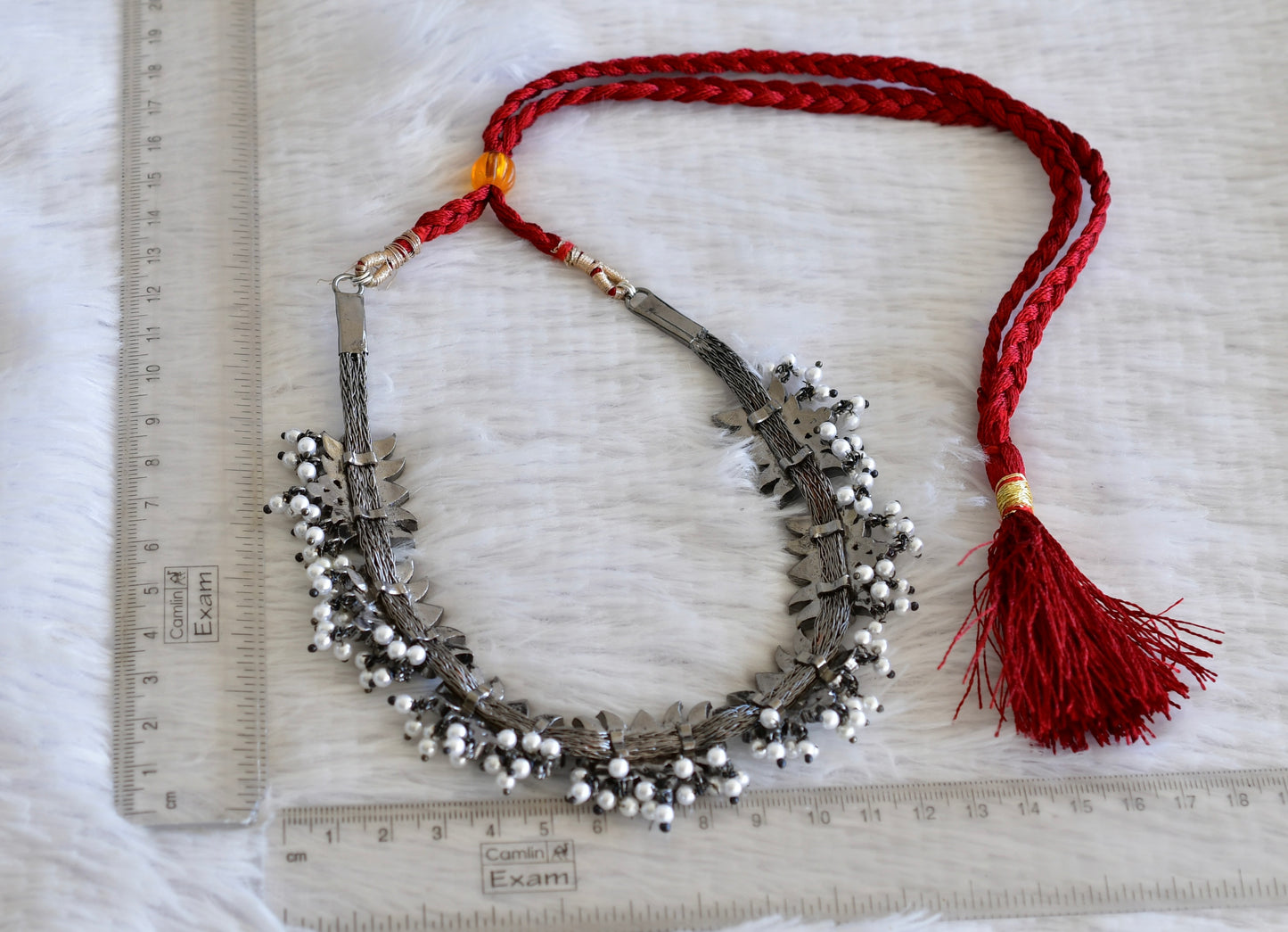 Black finish precious kemp-green pearl lotus necklace dj-52512