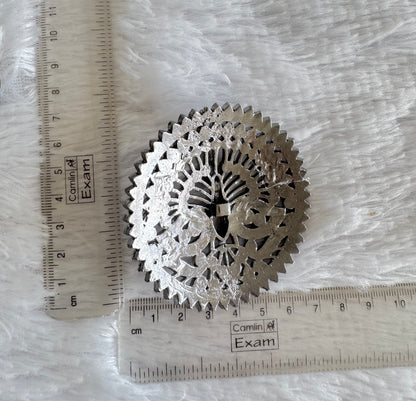 Black finish precious kemp-green peacock peacock round rakodi(hair jewel) dj-52011