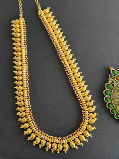 Gold look alike ad pink stone mango haar dj-49093