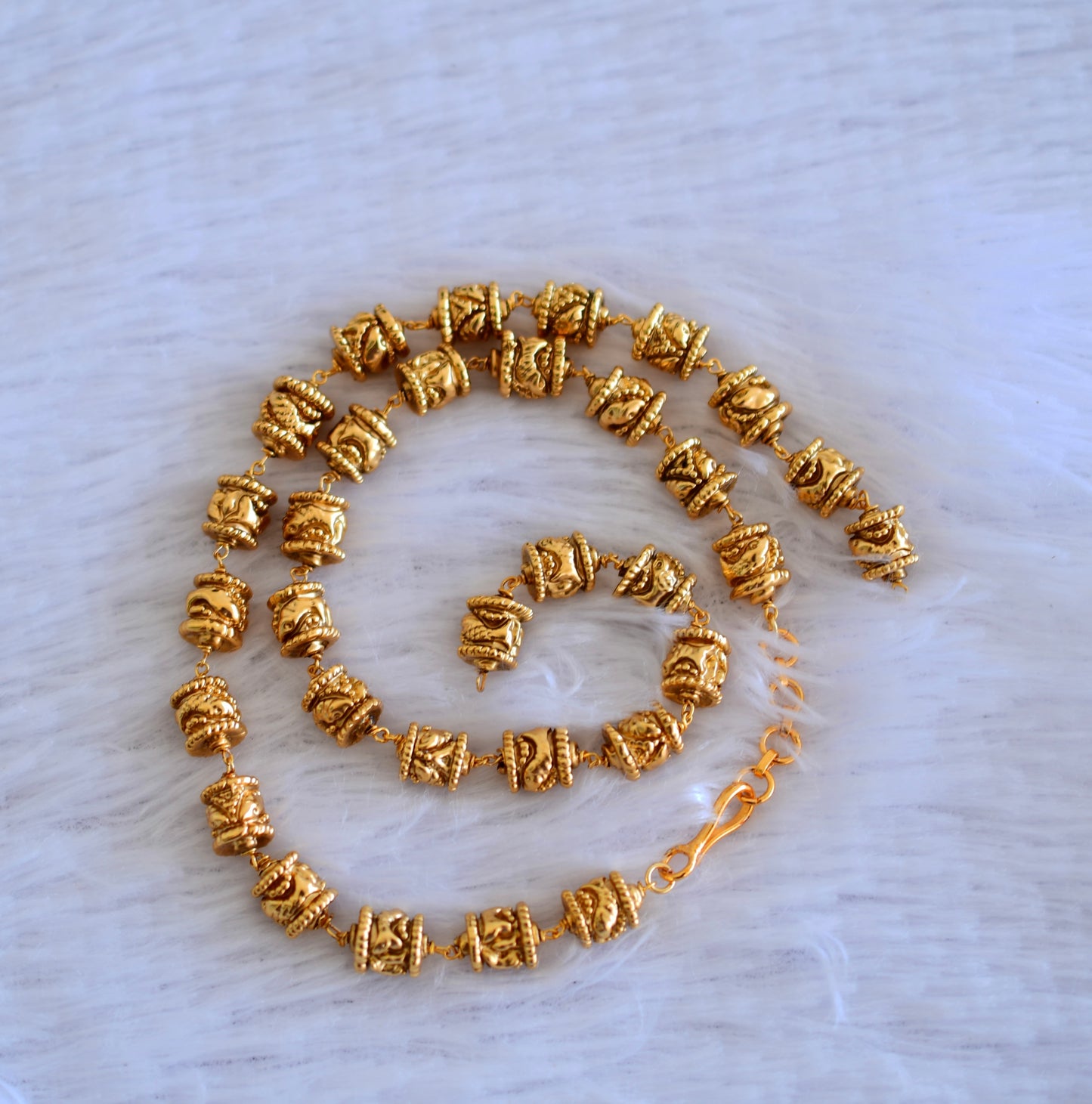 Antique gold tone nakshi beaded chain for pendants dj-52700