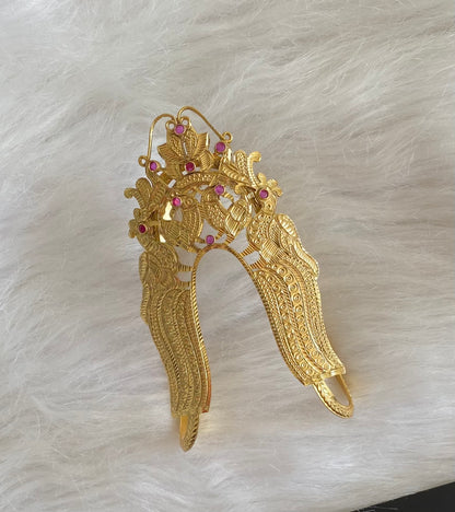 Antique gold tone kemp stone peacock vanki/bajuband dj-54476