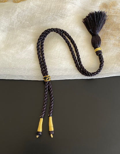 Handmade black silk thread adjustable dori dj-52749