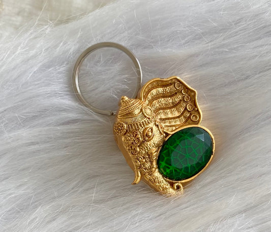 Matte finish big green stone magnetic brooch for men dj-54216