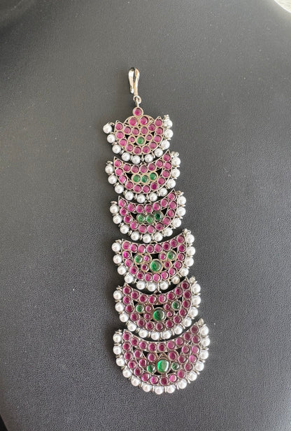 Black finish precious kemp pearl moon tikka dj-51039