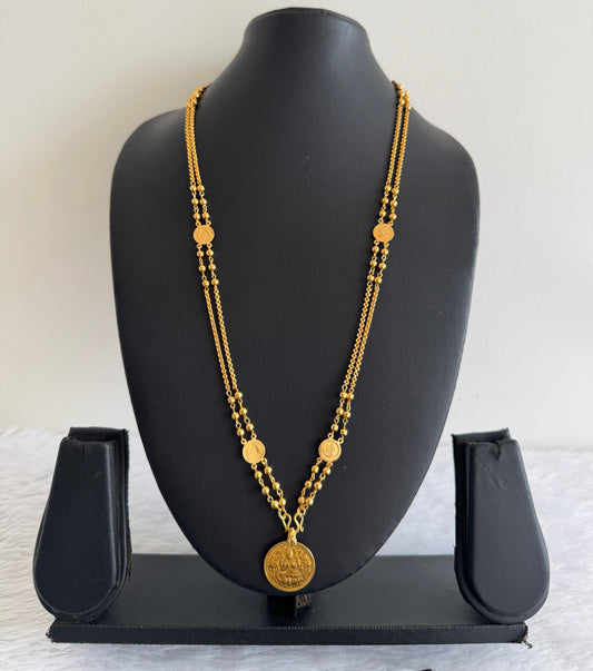 Gold tone 22 inches Lakshmi coin chain dj-52109