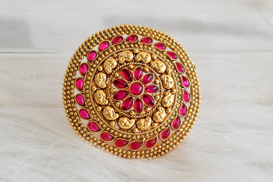 Antique gold tone kemp round hair jewel(rakodi)dj-53618