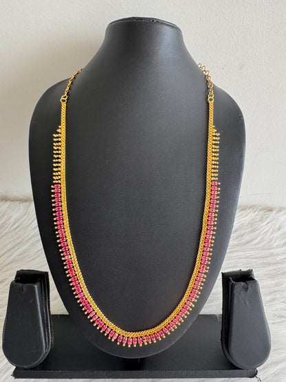 Gold tone ruby stone haar dj-51325