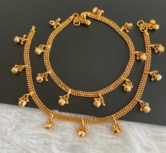 Antique gold tone anklets set dj-53198