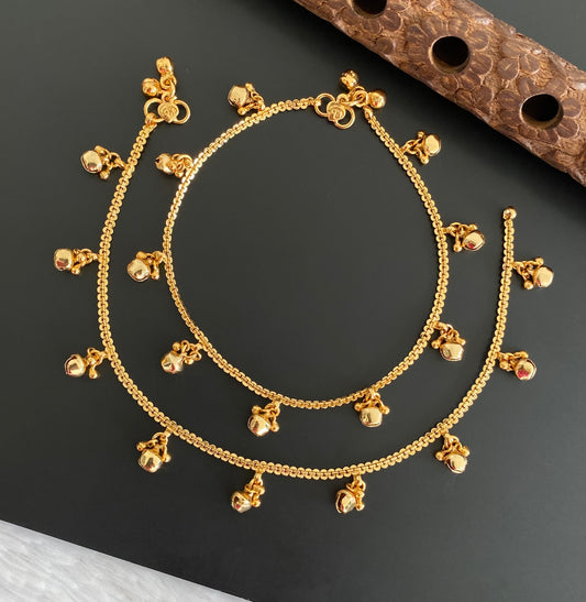 Antique gold tone anklets set dj-53185