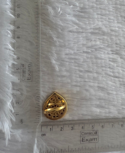 Matte finish kemp-green adjustable finger ring dj-51396