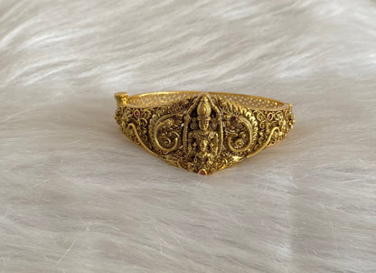 Antique gold tone shri thirumal screw type kada/bracelet dj-54855