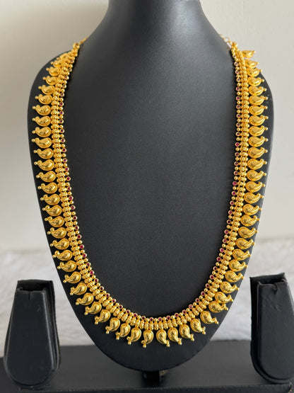 Gold look alike ad pink stone mango haar dj-49093