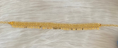 Gold tone kerala style elakka thali choker necklace dj-54102