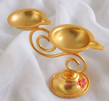 Matte Finish Ruby Deepam/Diya- DJ14369