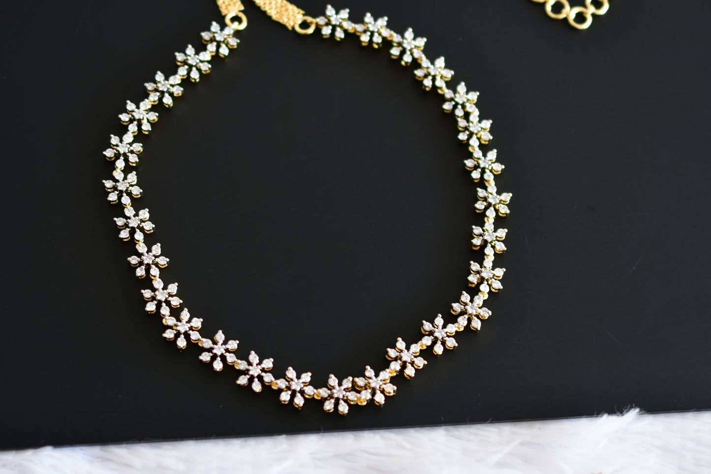 Two tone flower waist chain dj-52198