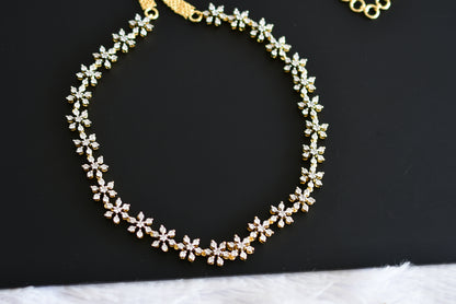 Two tone flower waist chain dj-52198