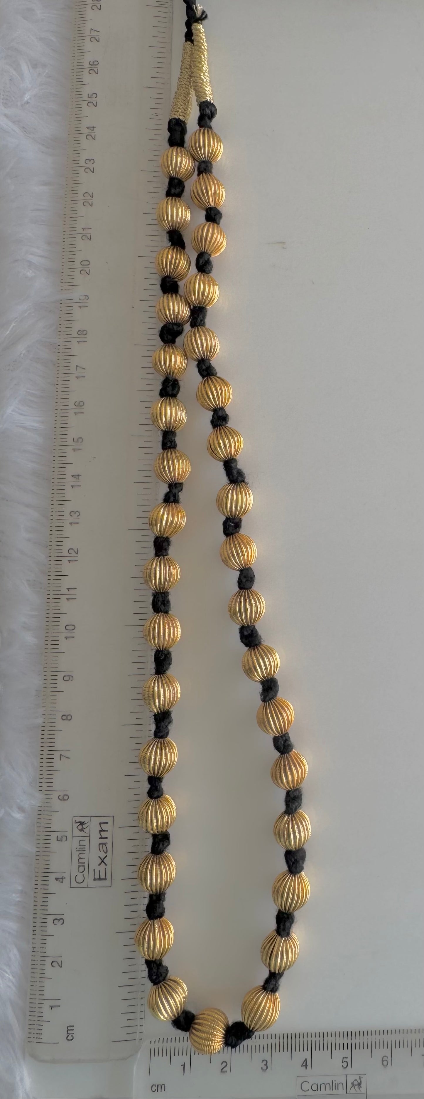 Matte Finish beaded Black thread Thulasi Mala Dj-51495