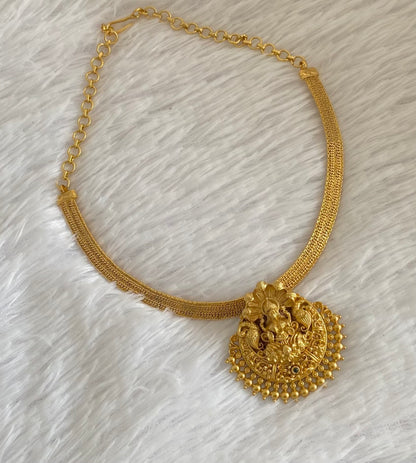 Antique gold tone lakshmi choker/necklace dj-54415