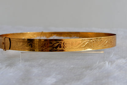 Gold tone floral waist band Dj-52188