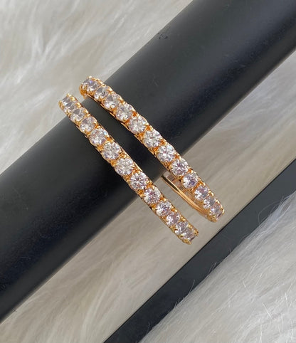 Gold tone diamond look bangles(2.10) Dj-54817