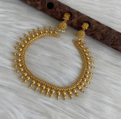 Gold tone necklace set dj-54083
