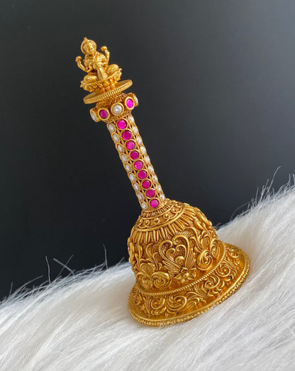 Matte finish jadau lakshmi bell dj-54229