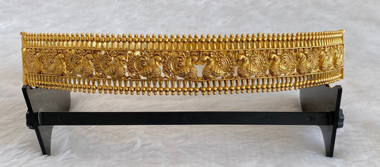 Antique gold tone peacock elephant waist band dj-53523
