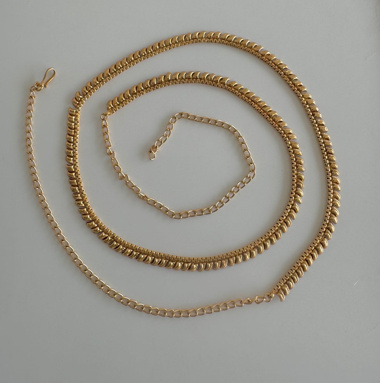 Antique gold tone hip/waist chain dj-51383