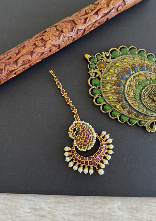 Matte finish kemp-green pearl mango bali tikka dj-52057