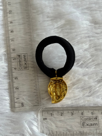 Gold tone Ganesha hair band dj-36301