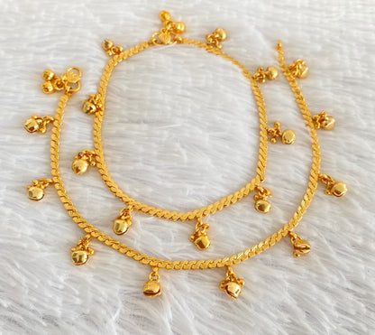 Antique gold tone anklets set dj-53183