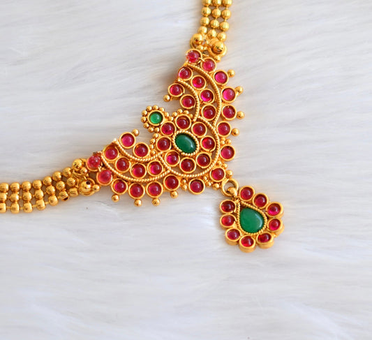 Gold tone kemp-green kid’s hip chain dj-40270