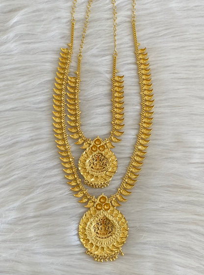Gold tone mango lakshmi combo set dj-54287
