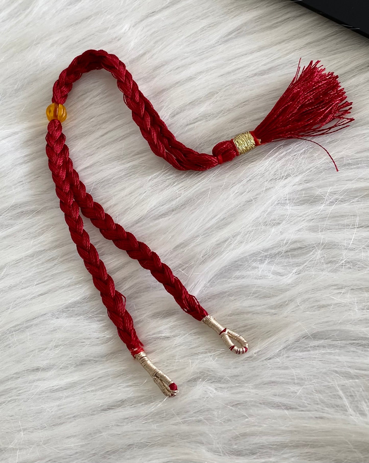 Handmade maroon silk thread adjustable dori dj-53905
