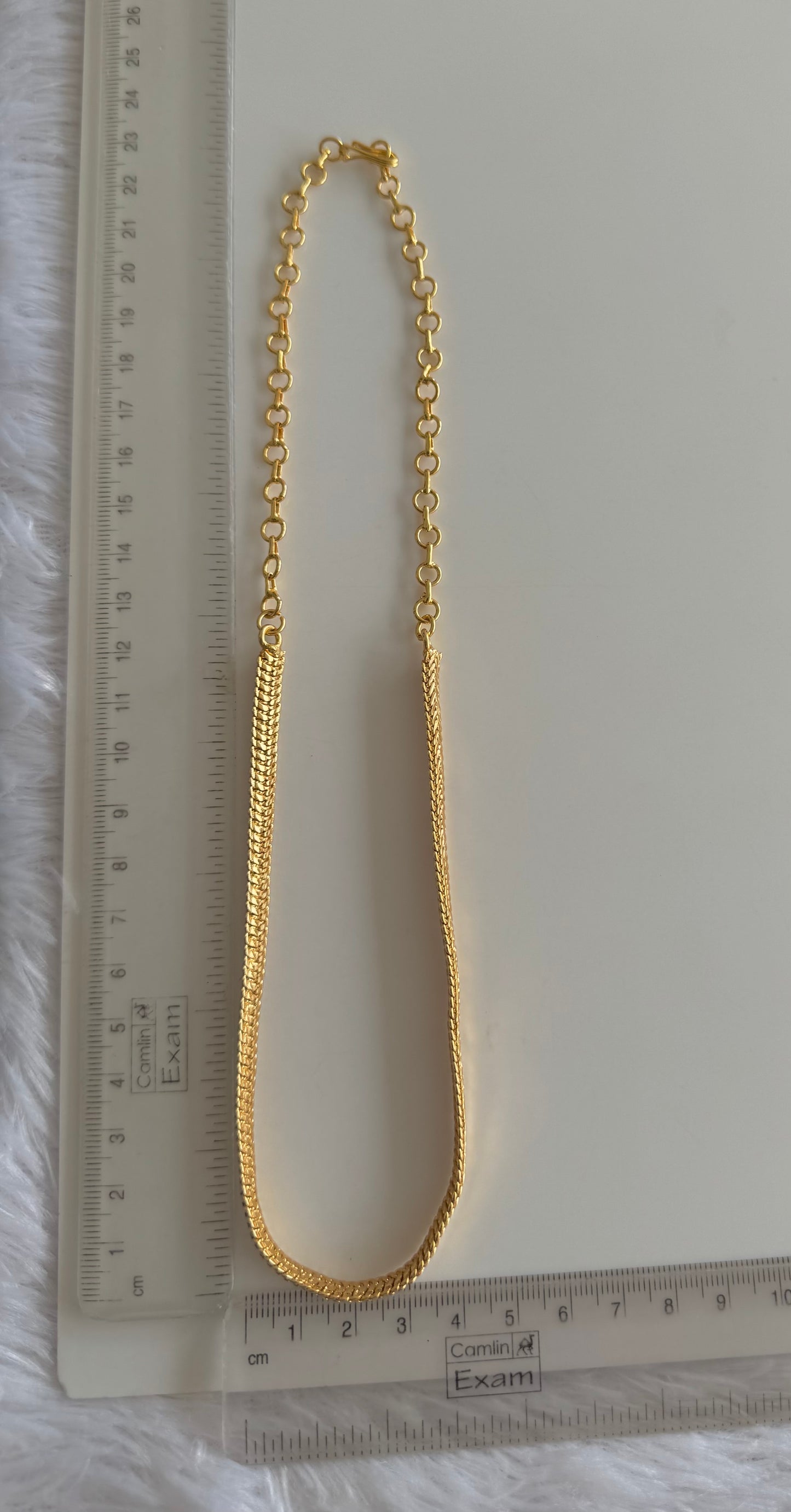 Gold tone 10.5 inches short chain dj-51455