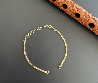 Gold-tone necklace back-chain dj-52431
