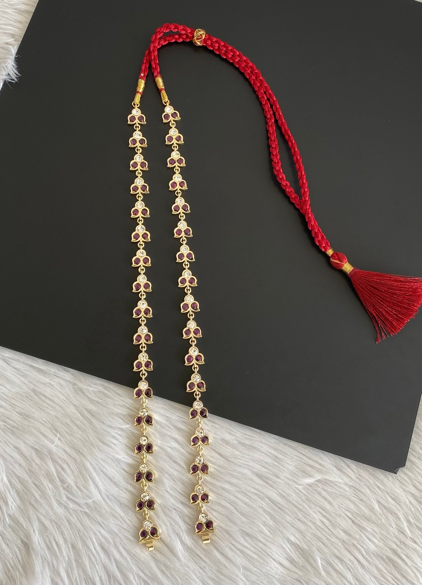 Gold tone precious kemp haar chain for pendants dj-53344