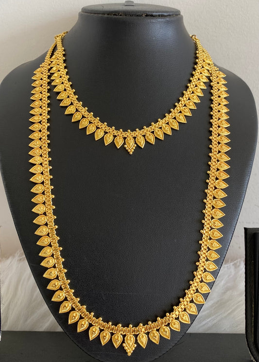 Gold tone flower combo set dj-54293