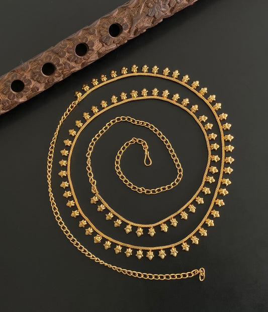 Antique gold tone hip/waist chain dj-54397