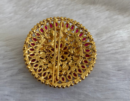 Antique gold tone kemp round hair jewel(rakodi)dj-53614