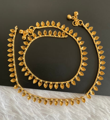 Antique gold tone anklets set dj-53196