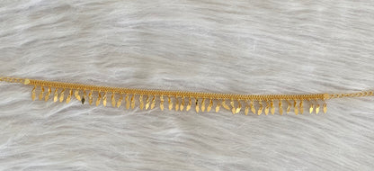 Gold tone kerala style elakka choker necklace dj-54611